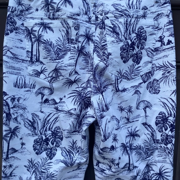 J. McLaughlin Womens Toile Print White Jeans - Picture 6 of 7